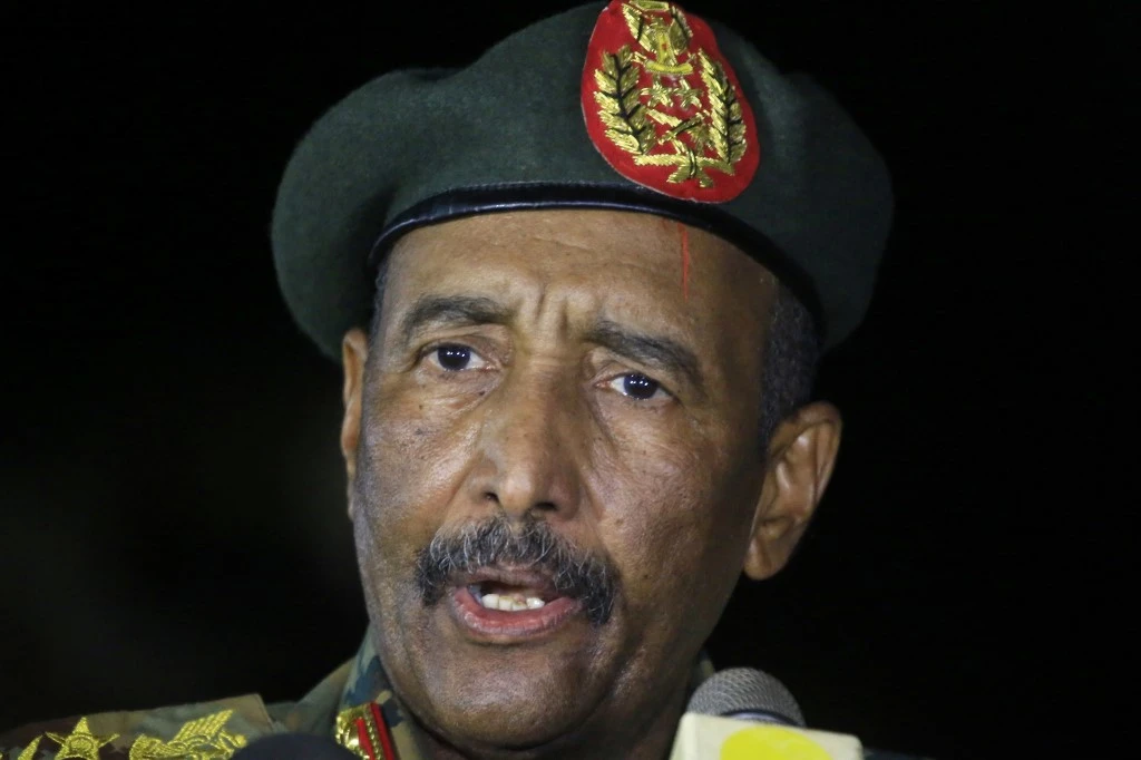 General Abdel Fattah Al-Burhan, attends an army exercise on the outskirts of the capital Khartoum on October 30, 2019. (File/AFP)