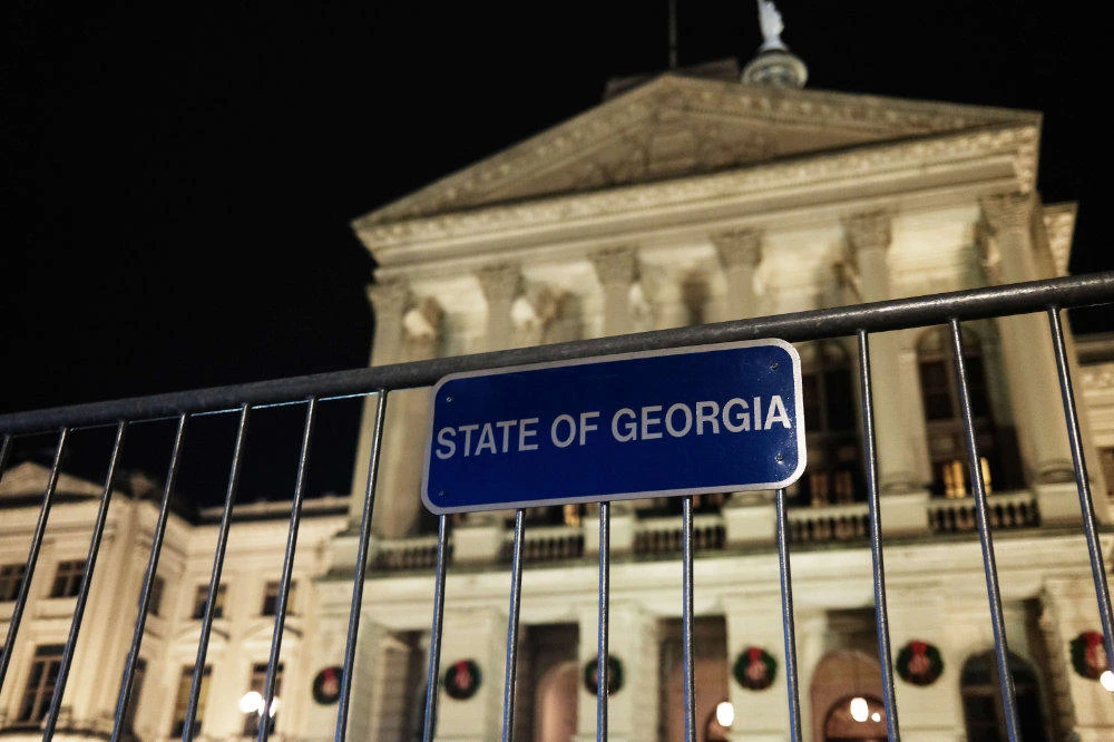 The Georgia State Capital building is seen on December 06, 2020 in Atlanta, Georgia. (Spencer Platt/Getty Images/AFP)