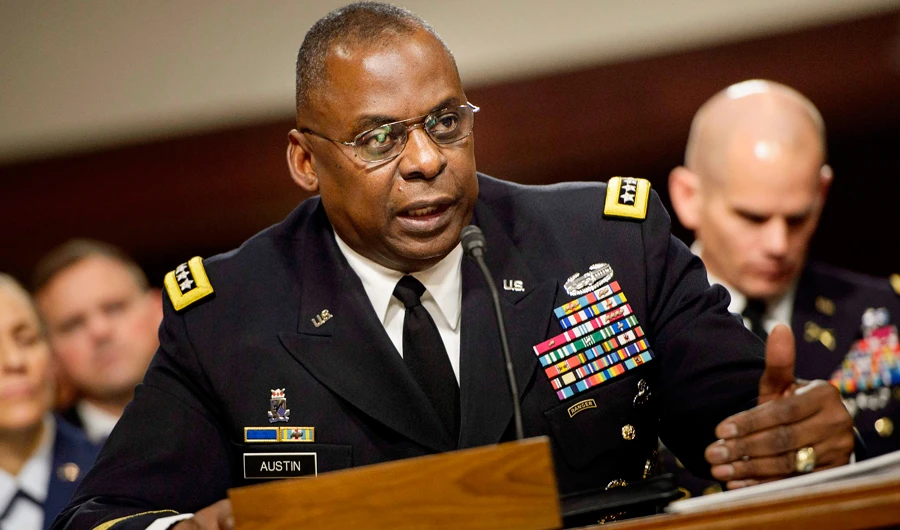 In this file photo taken on March 8, 2016 Army General Lloyd Austin III, commander of the US Central Command, speaks during a hearing of the Senate Armed Services Committee in Washington, DC. (AFP)
