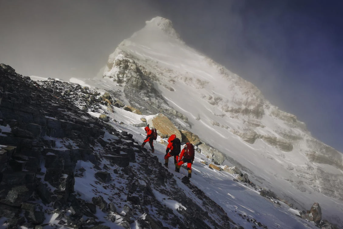 Mountaineers had suggested a 7.8 magnitude earthquake in 2015 which killed nearly 9,000 people in Nepal may have altered the height of Everest. (Xinhua via AP)