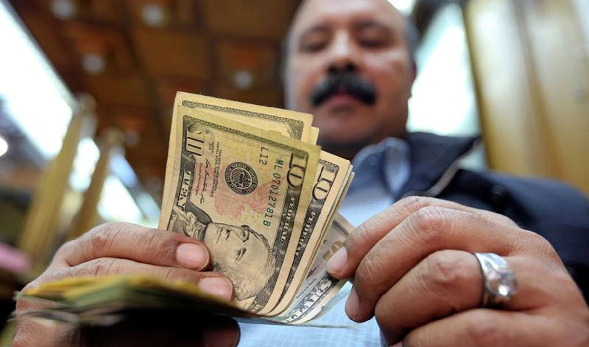 A man counts US dollars at a money exchange office in central Cairo, Egypt. (Reuters/File)