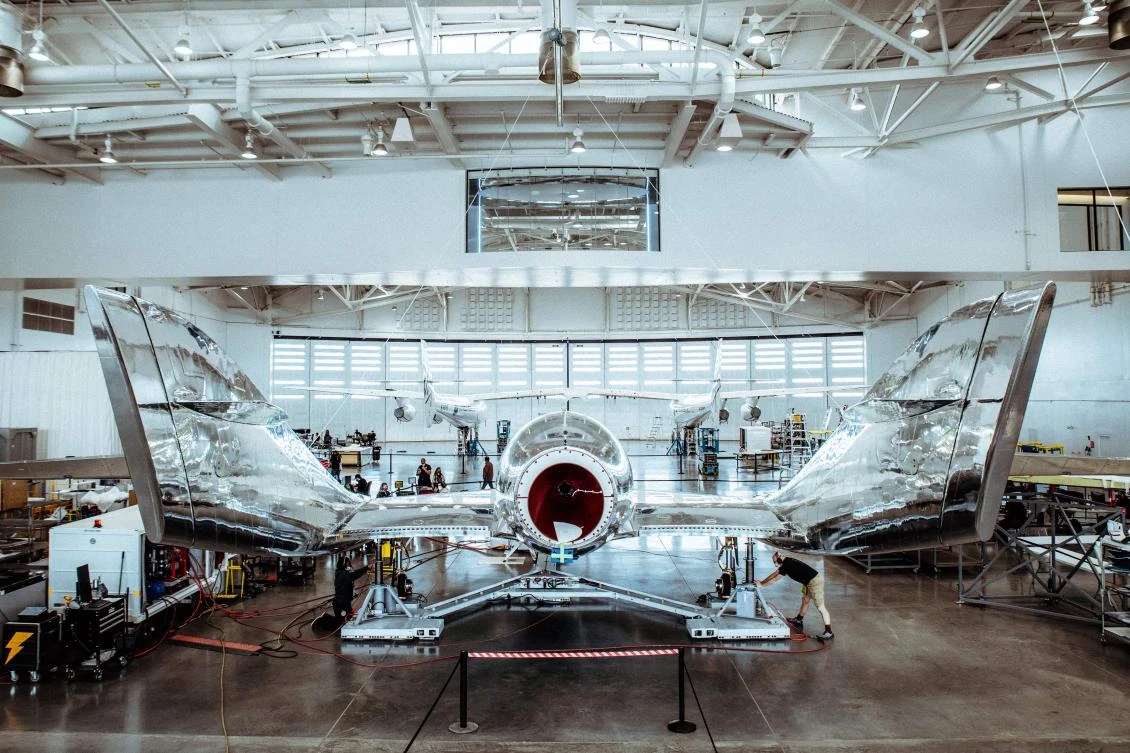This November 11, 2020, image obtained from Virgin Galactic shows pre-flight operations in Las Cruces, New Mexico. Virgin Galactic is preparing for a test flight from its New Mexico launch site at Spaceport America after the launch was delayed for more than a month because of Covid-19, the launch window is from December 11 through the 24, 2020. (AFP)