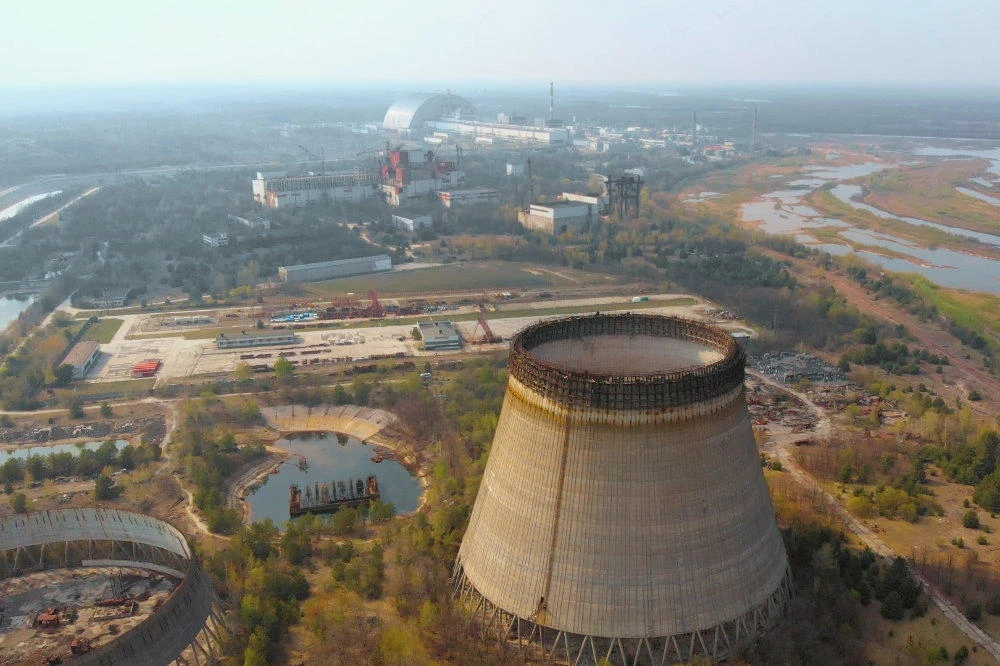 Aerial view of the Chernobyl nuclear power plant. (Shutterstock photo)