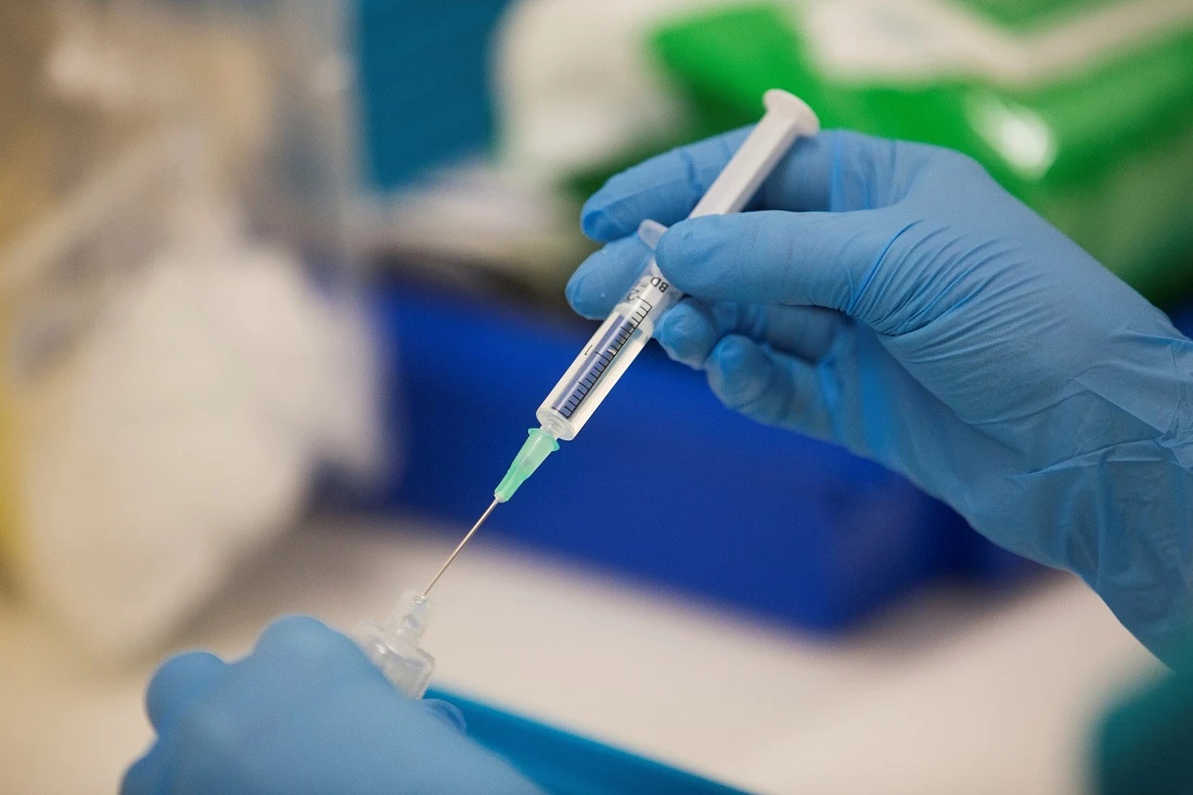 Adel Al-Harf, vice president for drug sector at Saudi Food and Drug Authority (SFDA), will discuss the registration of the COVID-19 vaccines in the Kingdom, the approval criteria of the vaccine developed by Pfizer and BioNTech. (File/AFP)