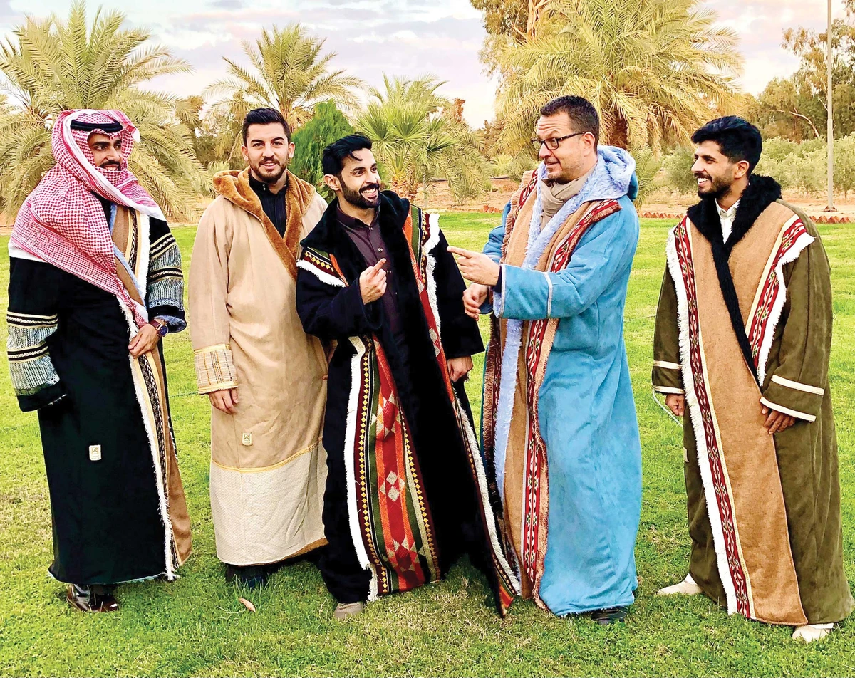 The traditional Bedouin coat is a Saudi’s best friend in the cold December nights