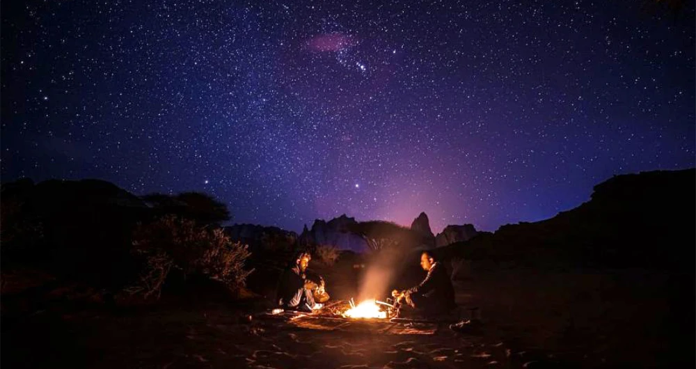 Desert camps, known as Kashtas, are popular destinations at this time of year. (SPA)