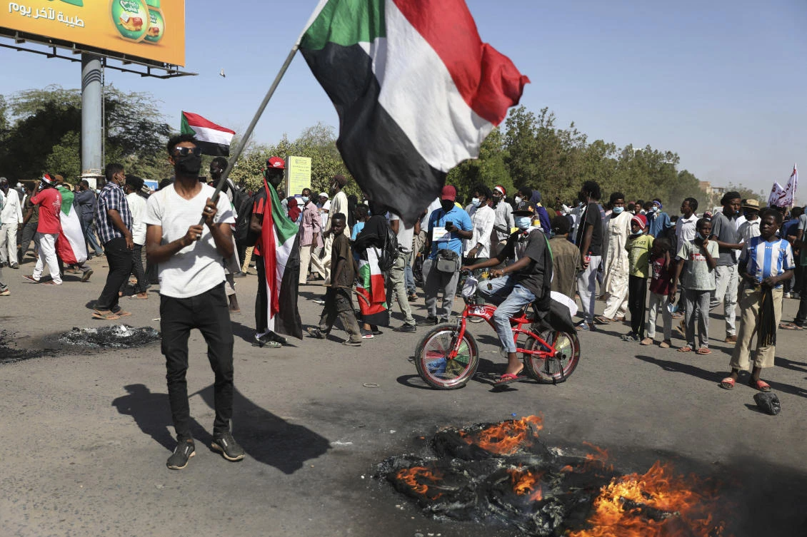 Sudanese protesters mark anniversary of anti-Bashir uprising
