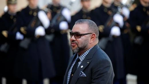 Morocco's King Mohammed VI arrives for a lunch at the Elysee Palace as part of the One Planet Summit in Paris, France, December 12, 2017. (Reuters)