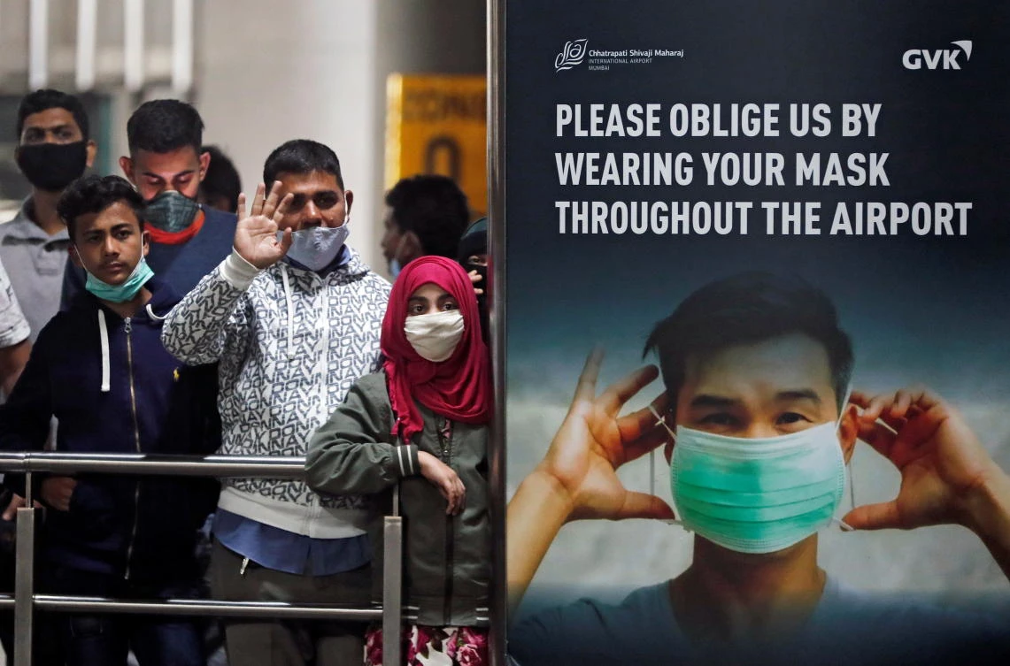 India’s aviation ministry suspended all flights from Britain from Wednesday until the end of the month. (Reuters)