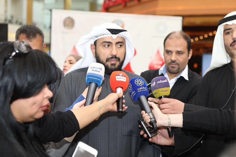 Kuwaiti Health Minister Sheikh Basel Al-Sabah said the ministry is keen to vaccinate the largest percentage of the population as possible. (File/KUNA)