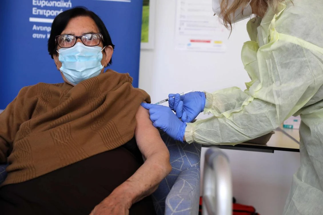 Most EU countries began inoculating health care workers and vulnerable people on Sunday with the Pfizer vaccine. (File/AFP)