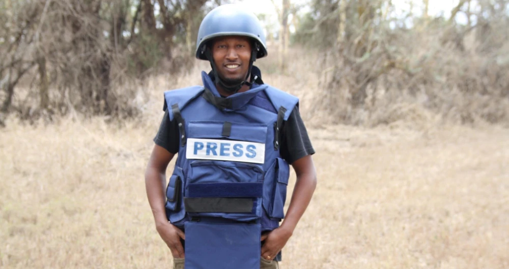 Kumerra Gemechu, 38, has worked for Reuters as a freelance cameraman for a decade. (Reuters)