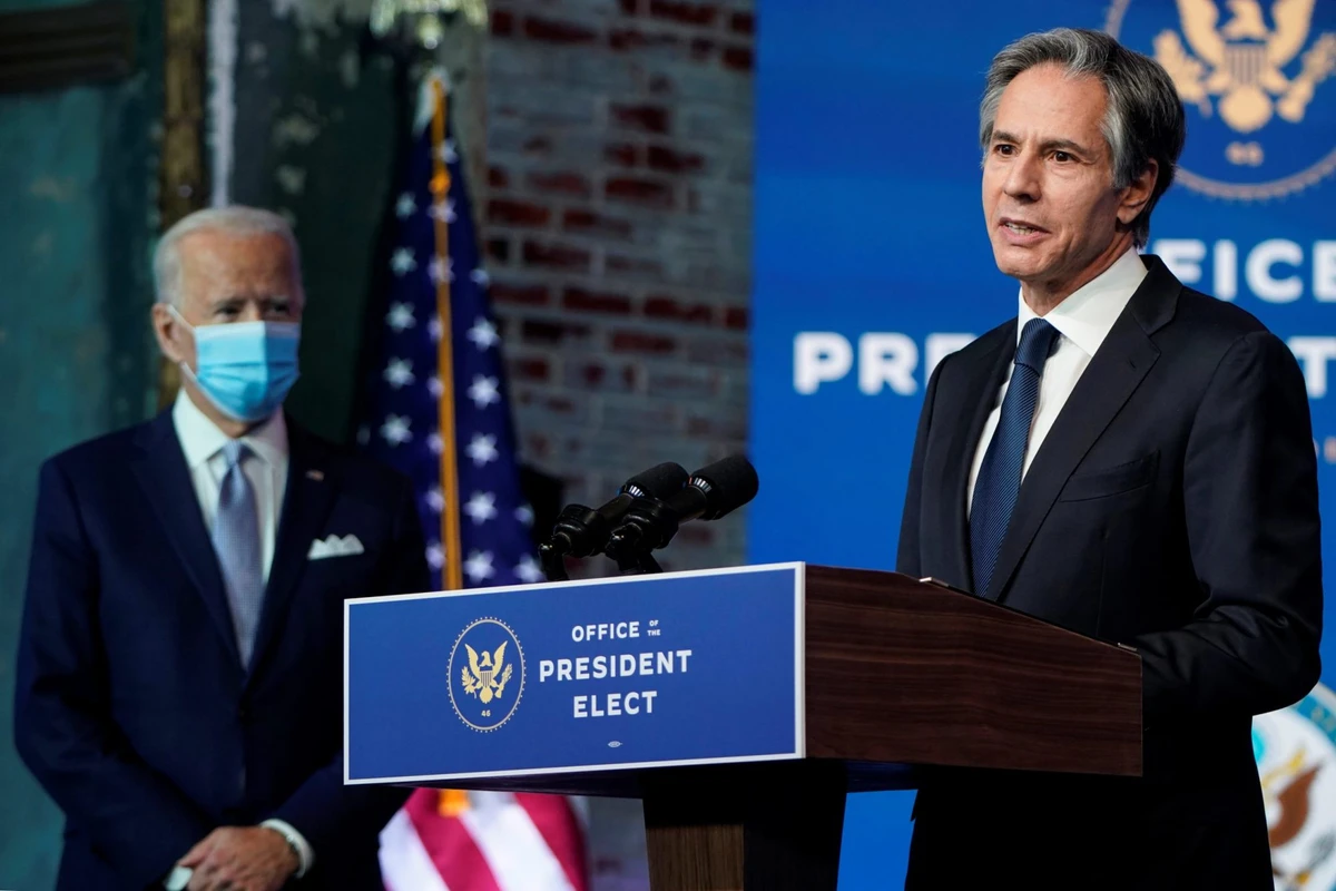 Antony Blinken speaks following his nomination for Secretary of State by US President-elect Joe Biden, November 24, 2020. (Reuters)