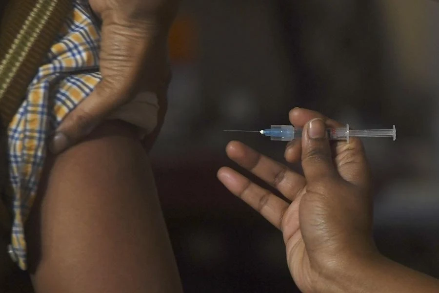 The country’s initial immunization plan aims to vaccinate 300 million people. (File/AFP)