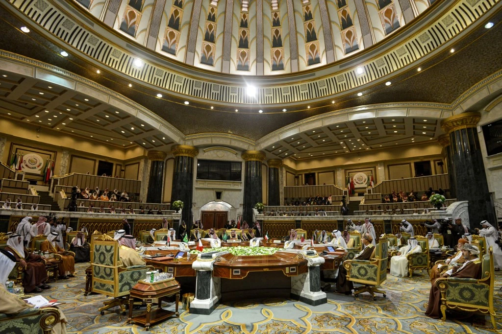 General view of a session of the Gulf Cooperation Council (GCC) summit held in the Saudi capital Riyadh on Dec. 10, 2019. (File/AFP).