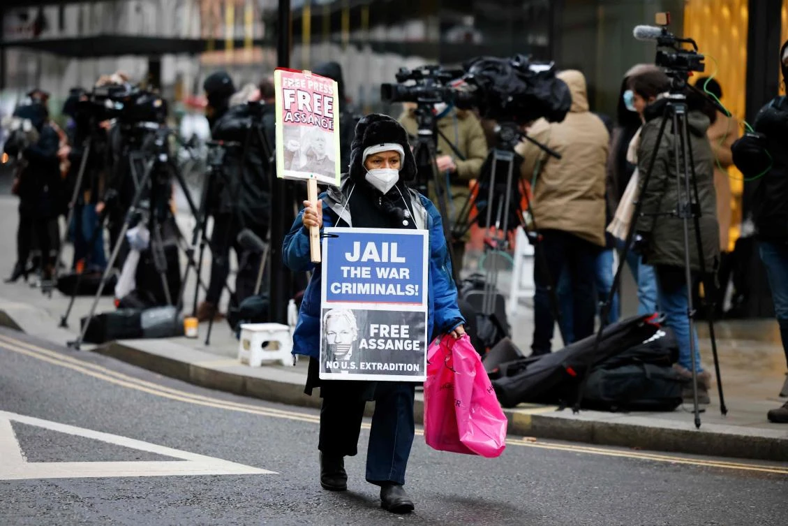 The defense argues that extradition threatens WikiLeaks founder Julian Assange human rights. (AFP)