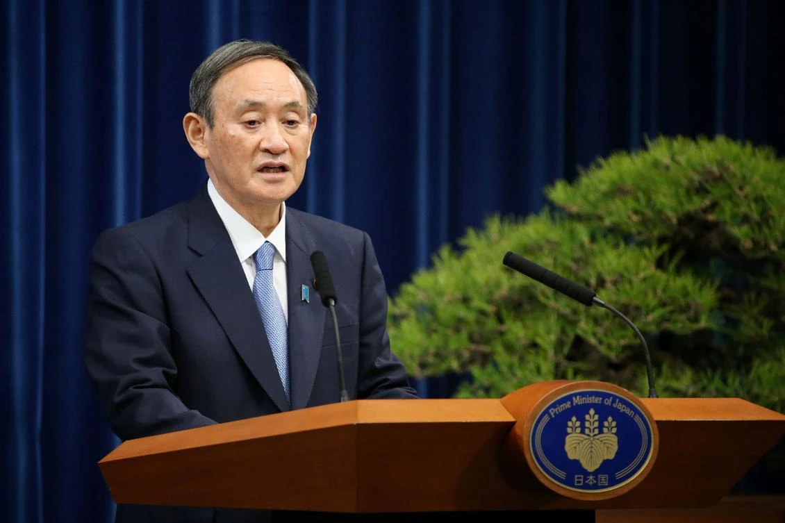 Japan's Prime Minister Yoshihide Suga said he was considering declaring a state of emergency in the greater Tokyo area over a "very severe" third wave of coronavirus infections. (AFP)