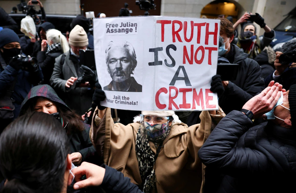 Admirers hail Australian-born Julian Assange as a hero for exposing what they describe as abuses of power by the United States. (Reuters)