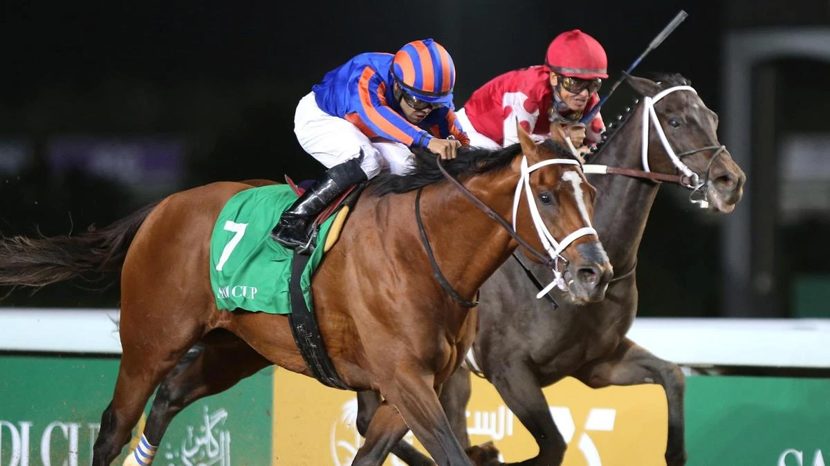 Luis Saez wins Saudi Cup 2020 on Maximum Security at the King Abdul Aziz Racecourse in Riyadh. (Reuters)