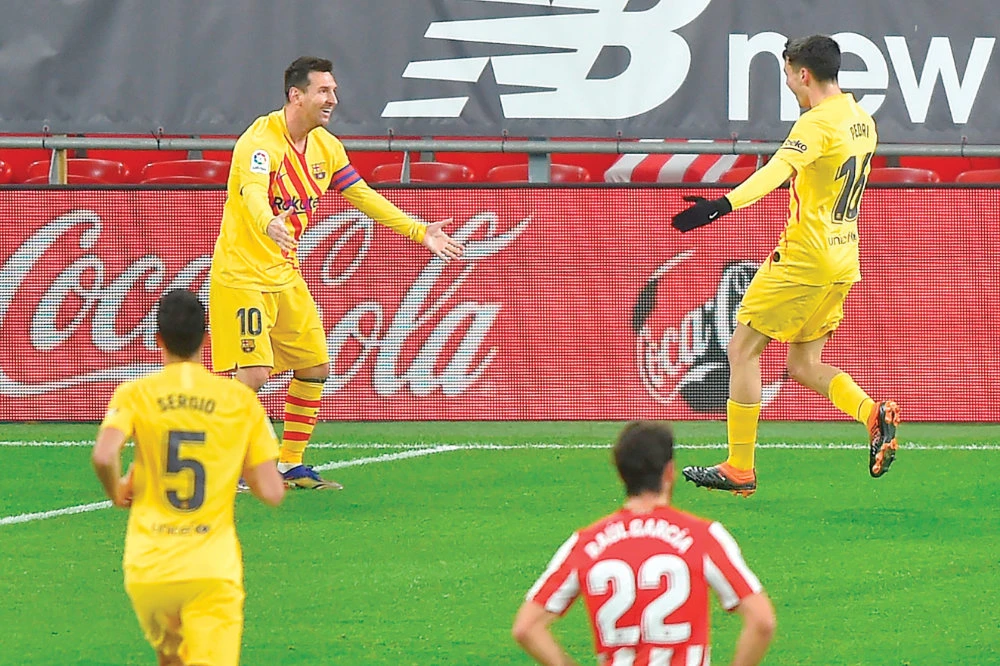 Messi finds playmaking partner in 18-year-old Pedri