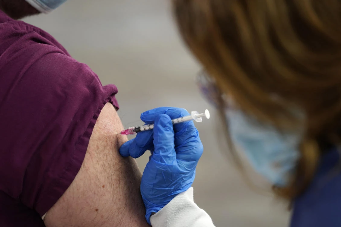 New research suggests that Pfizer’s COVID-19 vaccine can protect against a mutation found in two contagious variants of the coronavirus that erupted in Britain and South Africa. (AP)