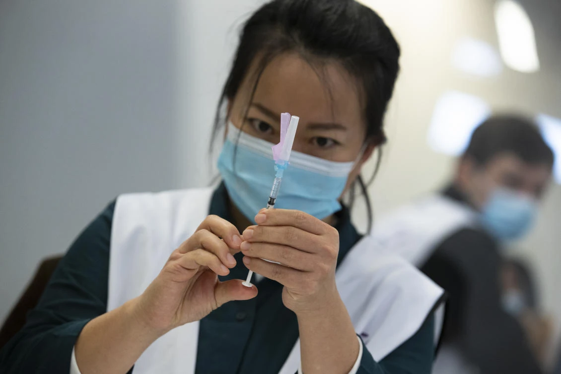 The study by Pfizer and scientists from the University of Texas Medical Branch indicated the vaccine was effective in neutralizing virus with the so-called N501Y mutation of the spike protein. (AP)