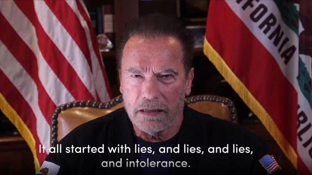 Arnold Schwarzenegger compares US Capitol mob to Nazis