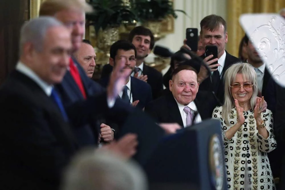 Adelson demonized Palestinians, bolstered Israel