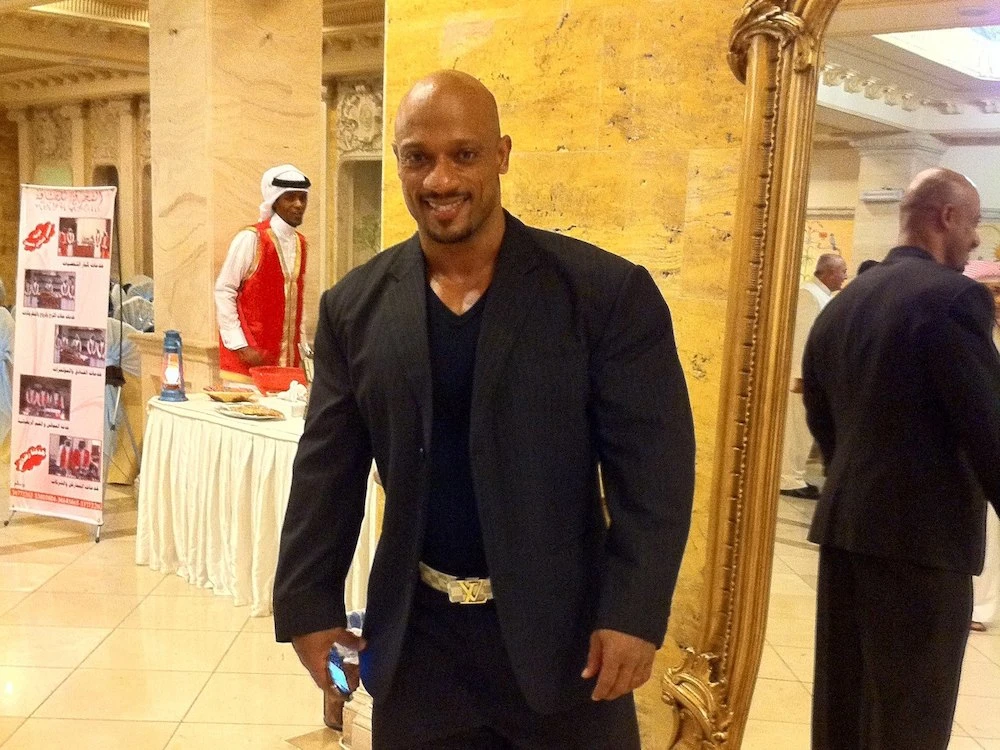 Bodybuilding champion, Sami Ibrahim Al-Haddad, and two other Bahraini citizens were released after being detained by Qatar authorities while fishing. (Facebook/Sami Ebrahim Alhaddad)