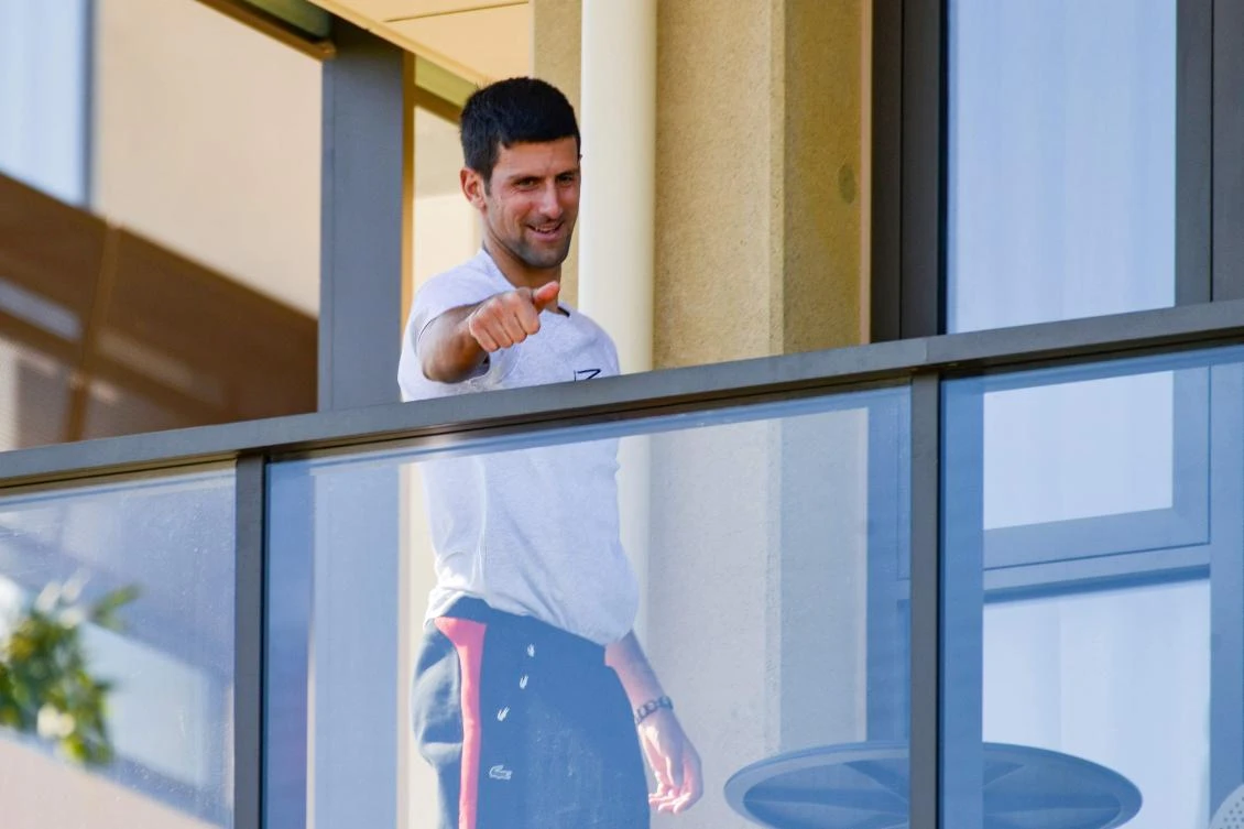 Top players including world No. 1 Novak Djokovic have questioned Australia’s enforced 14-day hotel quarantine. (AFP)