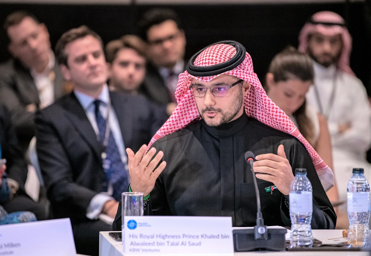 Prince Khaled bin Alwaleed bin Talal, KBW Ventures' founder and CEO, at the Milken Institute. (Supplied)