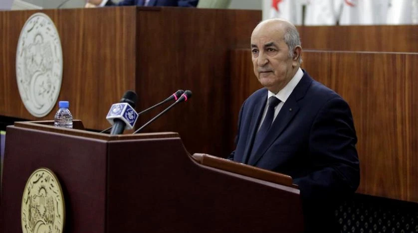 Algerian President Abdelmadjid Tebboune. (Reuters)