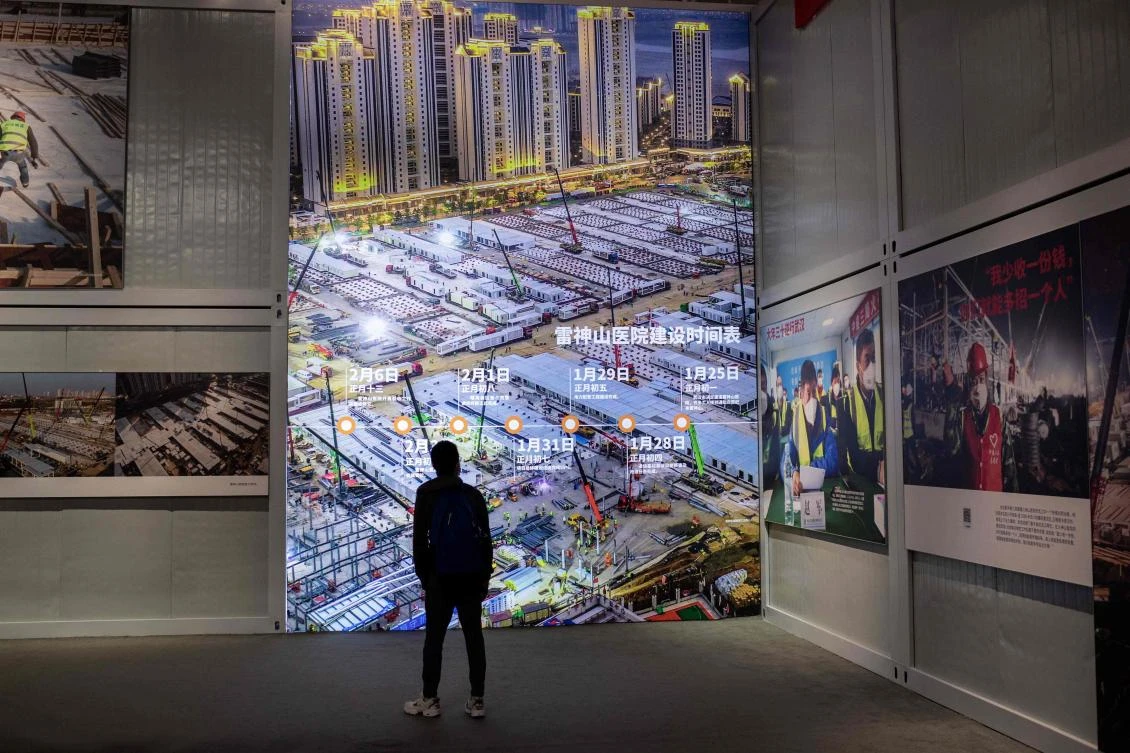 January 23 marks one year since the start of a 76-day lockdown of Wuhan, the central Chinese city where the coronavirus was first detected before sweeping across the world and killing more than two million people. (AFP)