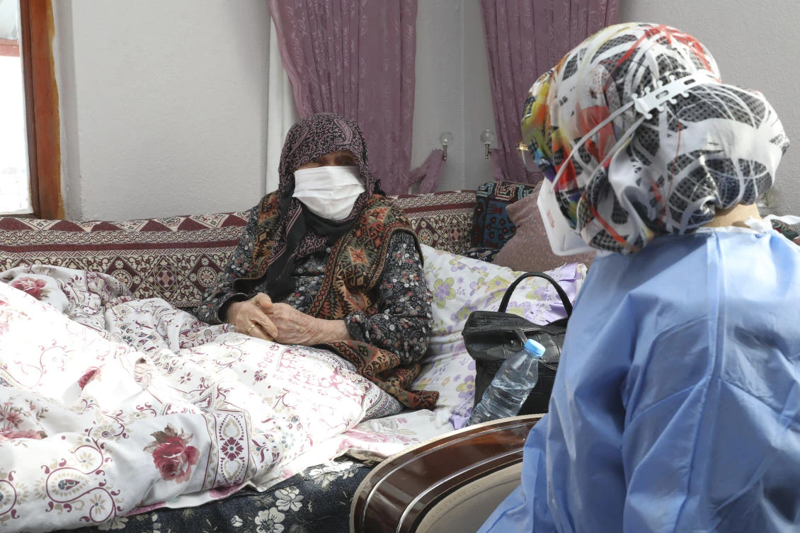 Turkey has so far vaccinated 1.166 million people, mostly health workers and elderly people. (Turkish Health Ministry via AP)