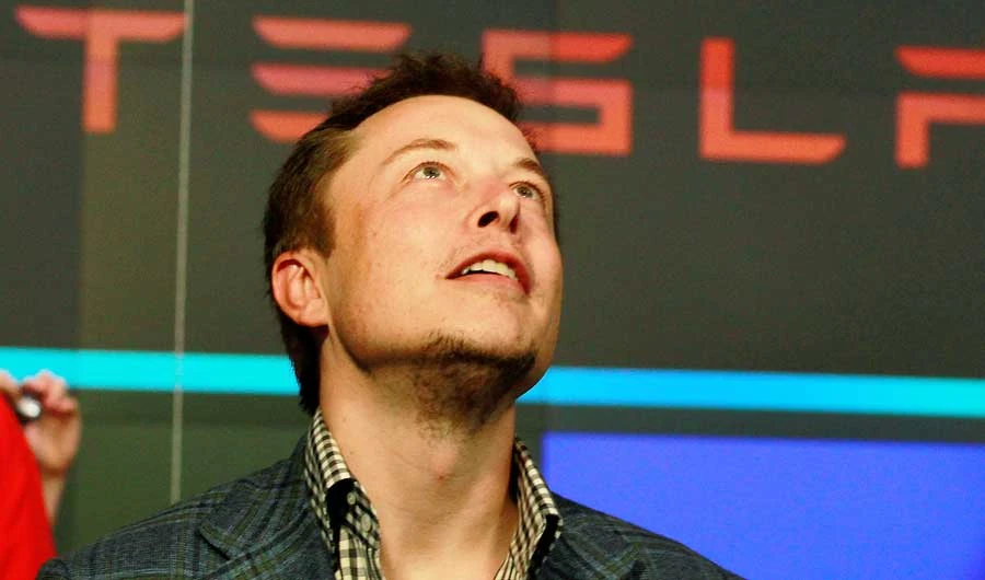 CEO of Tesla Motors Elon Musk reacts following the company's initial public offering at the NASDAQ market in New York June 29, 2010. (REUTERS)