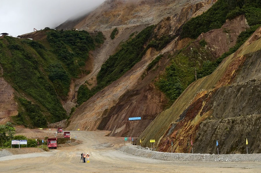 General view of the Mirador mine of Ecuadorian Ecuacorriente, subsidiary of China's CRCC-Tongguan consortium. (File/AFP)