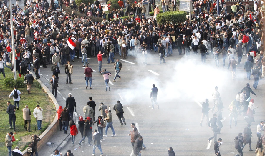 Cairo’s Tahrir Square became the symbolic center of the protest movement on Jan. 25, where demonstrators camped out under the watchful eye of the world’s media. (Supplied)