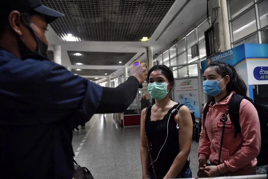 More than 700 of the new infections were in Samut Sakhon province, the epicenter of the most recent outbreak, the COVID-19 taskforce said at a briefing. (File/AFP)