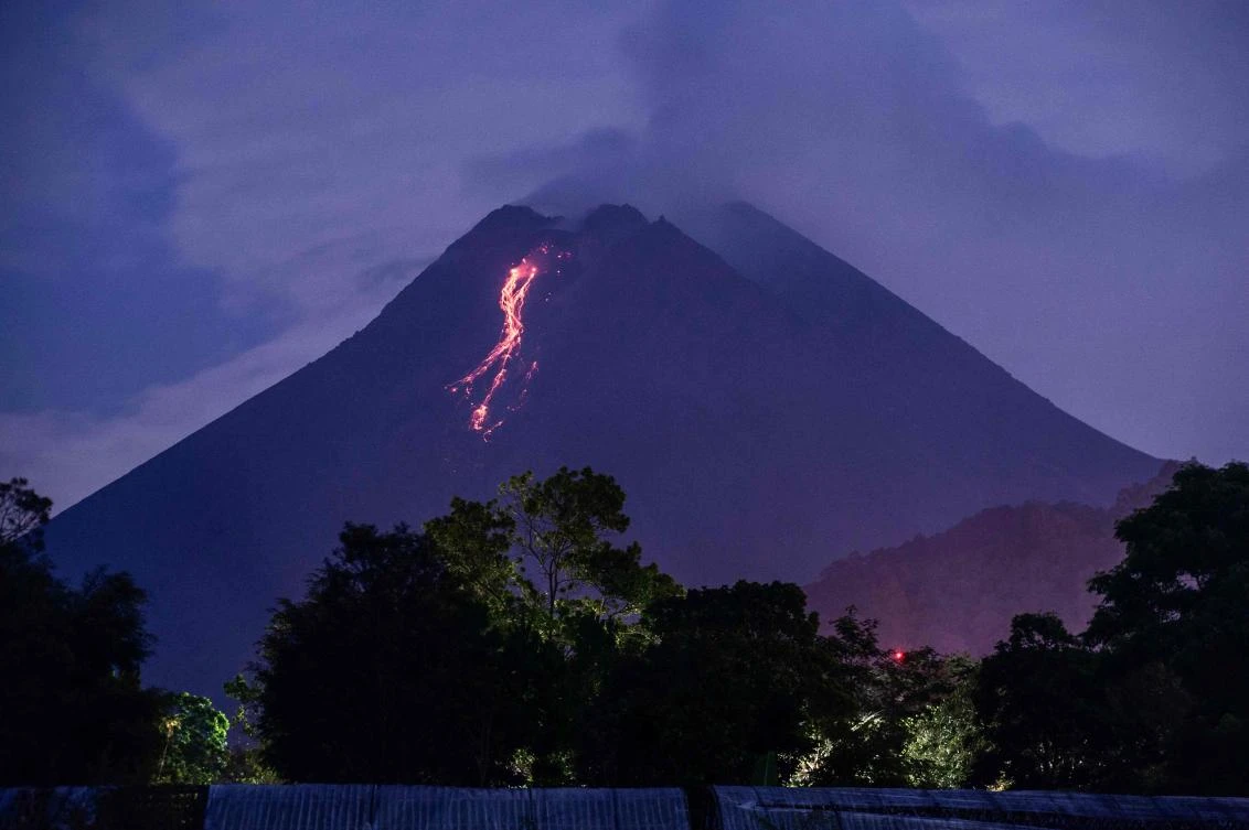 Mount Merapi’s last major eruption in 2010 killed 347 people. (AFP)