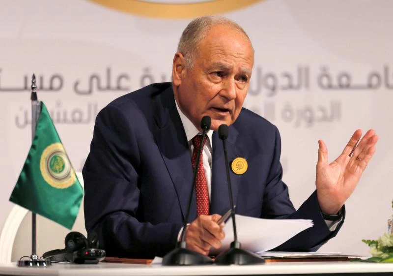 Arab League Secretary-General Ahmed Aboul Gheit at the 29th Arab Summit in Dhahran, Saudi Arabia, April 15, 2018. (Reuters)