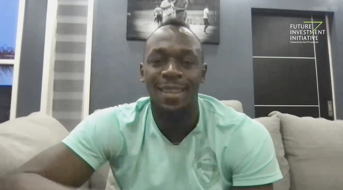 Olympic legend Usain Bolt tells FII delegates to “never lose your dream”