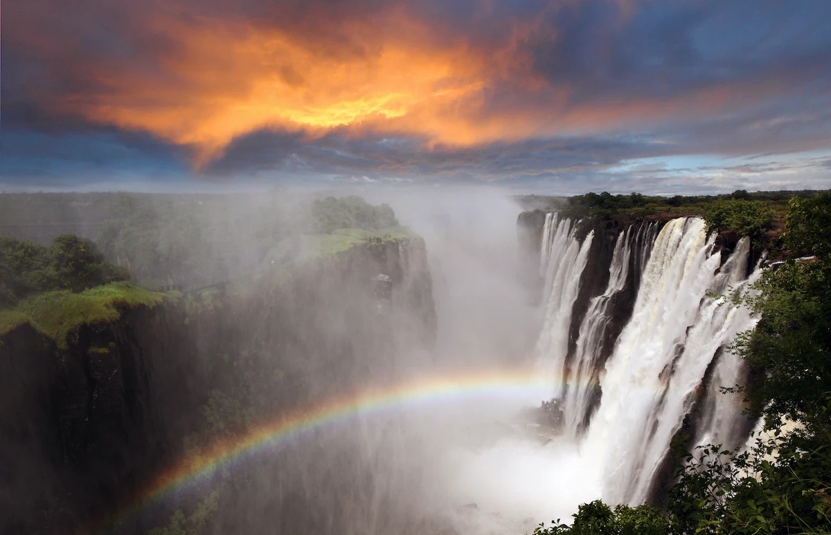 Victoria Falls’ UNESCO World Heritage Site listing states that it is “the world’s largest sheet of falling water.” (Shutterstock)