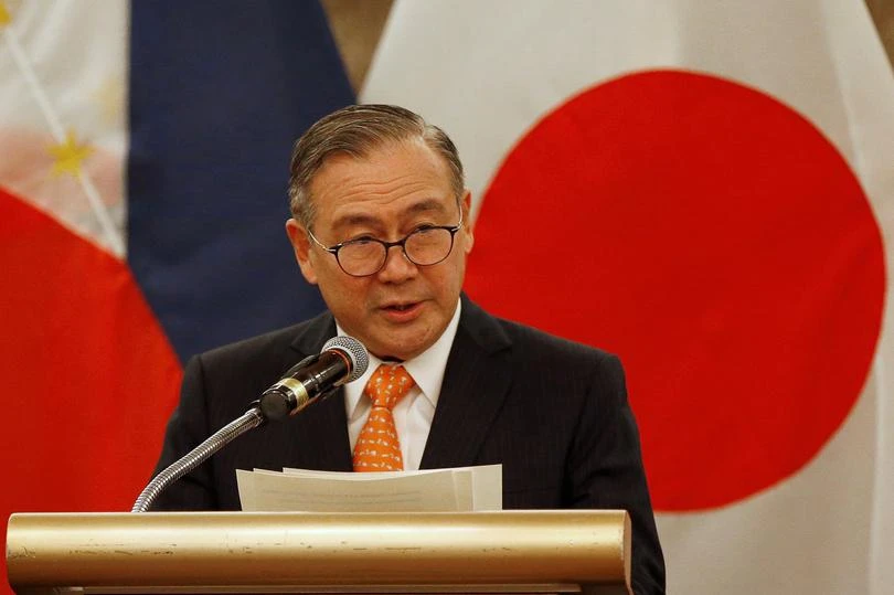 Philippines’ Foreign Affairs Secretary Teodoro Locsin Jr. speaks during a press briefing with Japanese Foreign Minister Toshimitsu Motegi after their meeting in Manila, Philippines, Jan. 9, 2020. (Reuters)