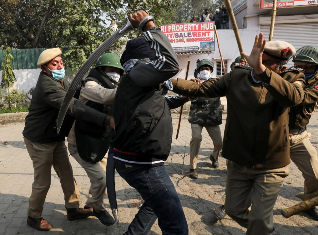 Tens of thousands of farmers have been camped at protest sites on the outskirts of the capital New Delhi for over two months. (File/Reuters)