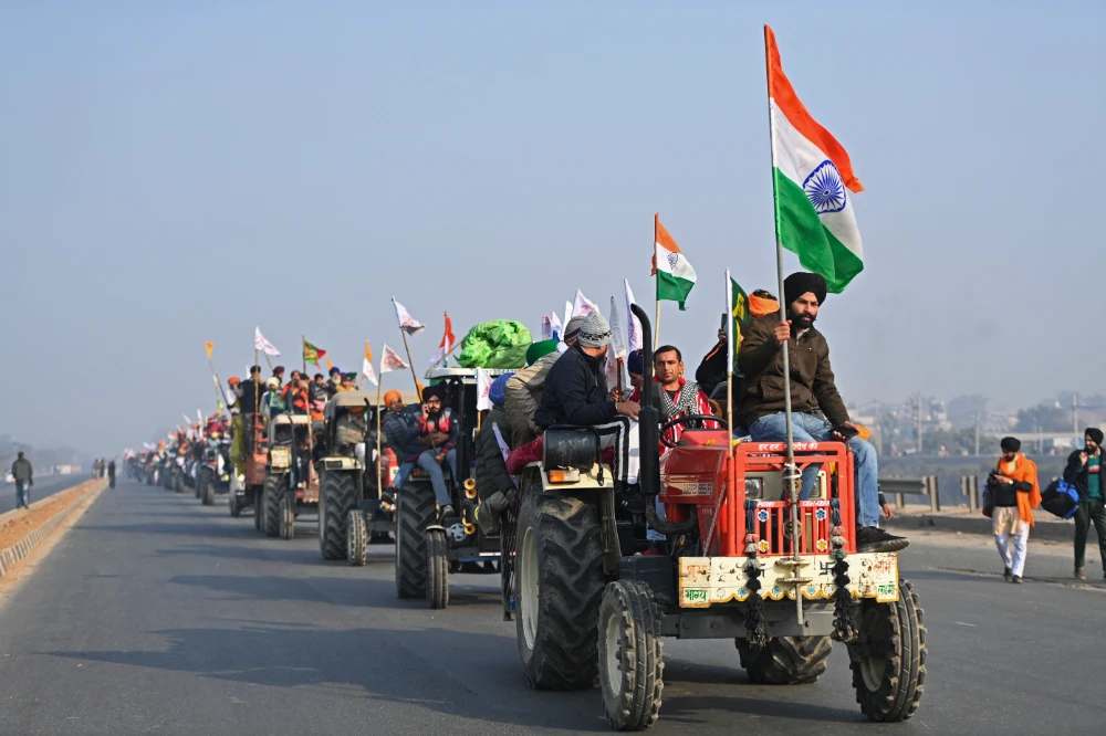 Farmers are an important political constituency in India and the protesters’ resistance to compromise puts Modi in a tough spot. (AFP)