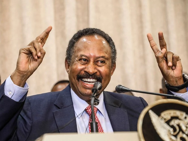 Sudanese PM Abdalla Hamdok, Khartoum, Sudan, Aug. 21, 2019. (AP Photo)