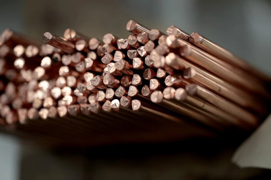 Worries about copper demand pressured prices after data showed China’s factory activity in January grew at the slowest pace in months. (File/AFP)