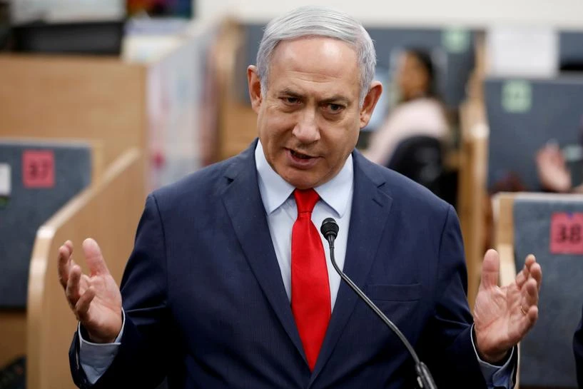 Netanyahu said he would travel to Abu Dhabi and would also "possibly make a lightning visit to Bahrain" (File: Reuters)