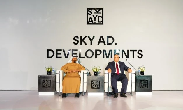 Saleh Mohammed Bin Nasra, Owner of Diamond Group and Abdelrahman Agami CEO of Diamond Group and Sky Abu Dhabi Development. (Supplied)