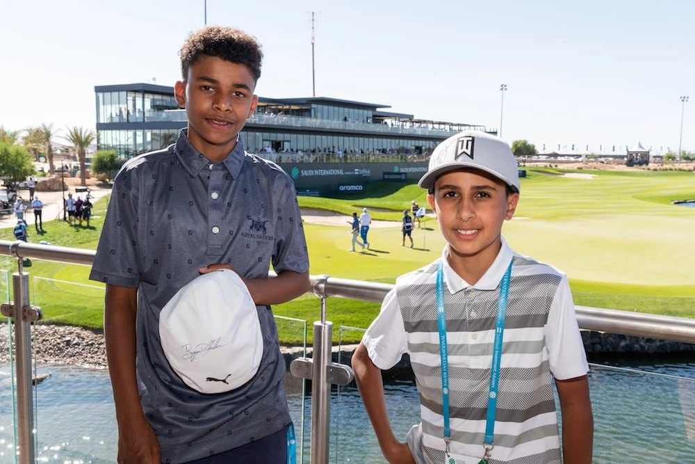 Bryson DeChambeau gifts two young Saudi golf fans priceless memorabilia